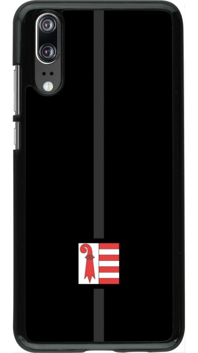 Coque Huawei P20 - Canton JU noir