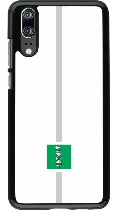 Coque Huawei P20 - Canton SG blanc
