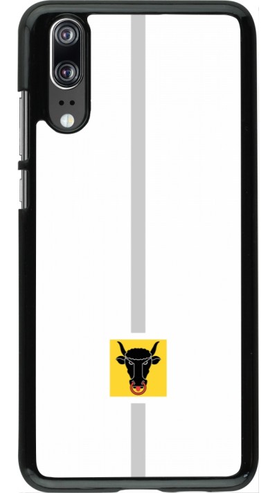 Coque Huawei P20 - Canton UR blanc