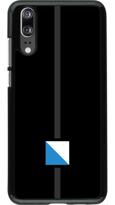 Coque Huawei P20 - Canton ZH noir
