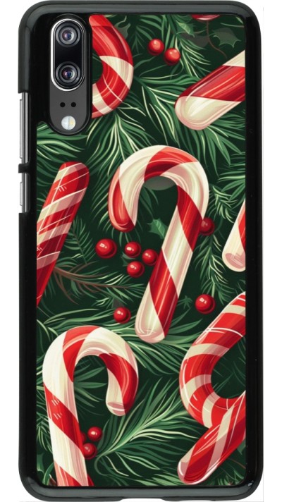 Huawei P20 Case Hülle - Christmas 25 Xmas Stick