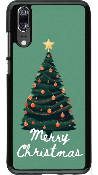 Huawei P20 Case Hülle - Christmas 25 Xmas Tree