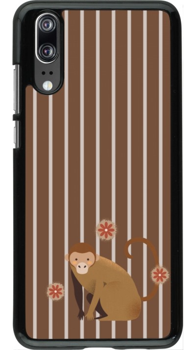 Huawei P20 Case Hülle - Monkey with stripes Huawei P20 Case Hülle - Monkey with stripes
