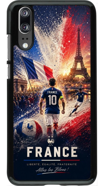 Coque Huawei P20 - Football France splash 2026
