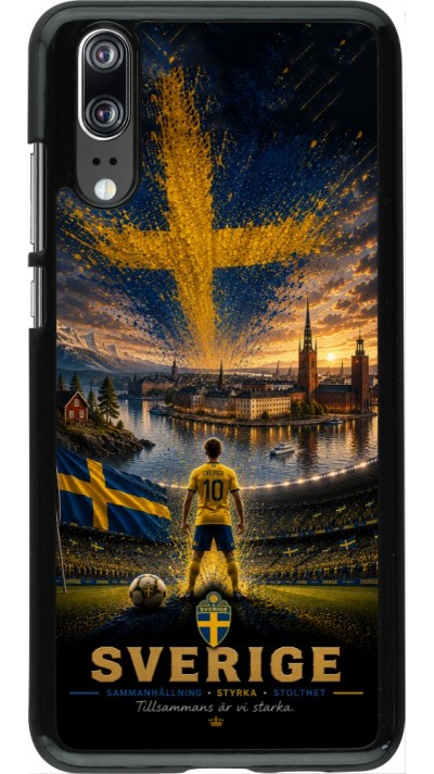 Coque Huawei P20 - Football Suède splash 2026