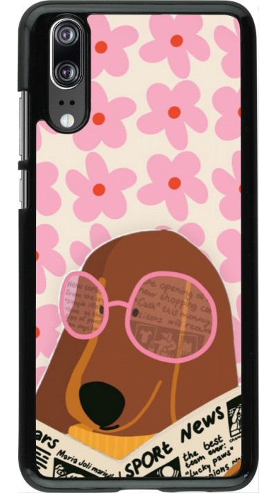 Coque Huawei P20 - Dog with newspaper Spring 2026