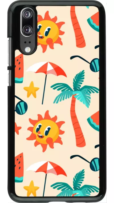 Coque Huawei P20 - Summer 2025 Pattern soleil