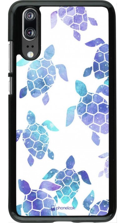 Hülle Huawei P20 - Turtles pattern watercolor Hülle Huawei P20 - Turtles pattern watercolor