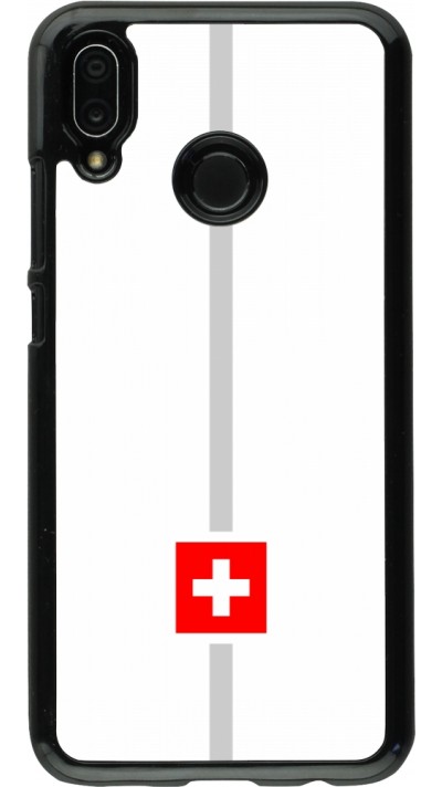 Coque Huawei P20 Lite - Canton CH blanc