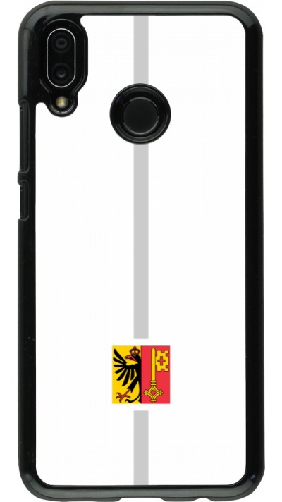 Coque Huawei P20 Lite - Canton GE blanc