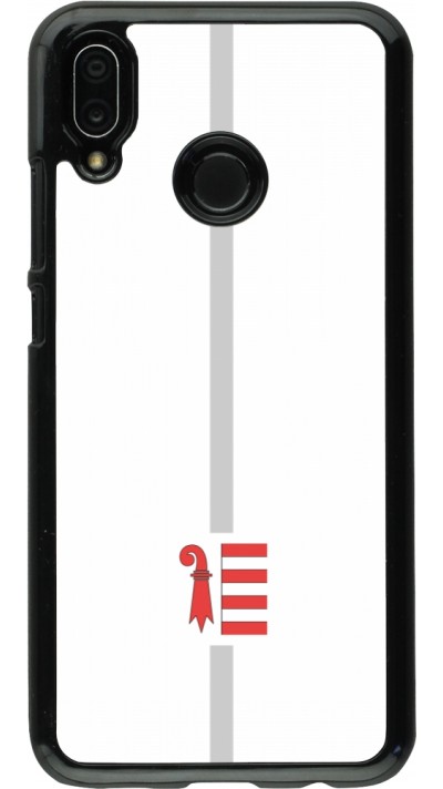 Coque Huawei P20 Lite - Canton JU blanc