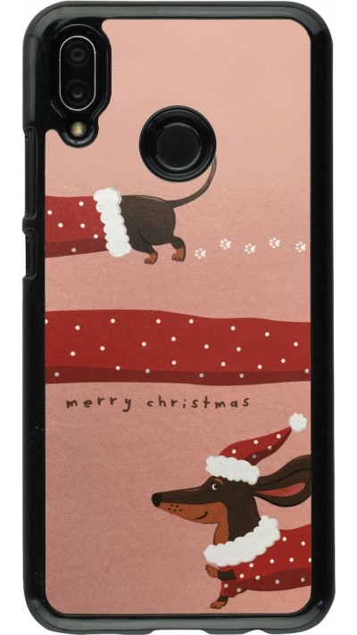 Huawei P20 Lite Case Hülle - Christmas 25 Teckel Merry Xmas