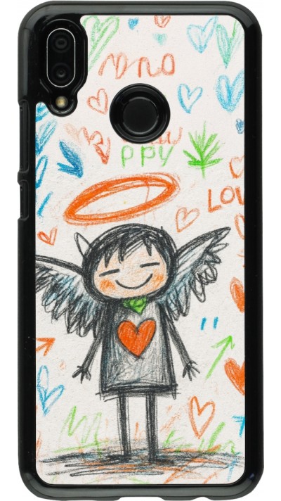 Coque Huawei P20 Lite - Little Angel Sketch Love