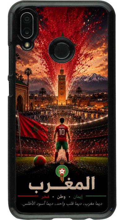 Coque Huawei P20 Lite - Football Maroc splash 2026