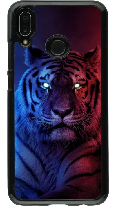 Hülle Huawei P20 Lite - Tiger Blue Red Hülle Huawei P20 Lite - Tiger Blue Red