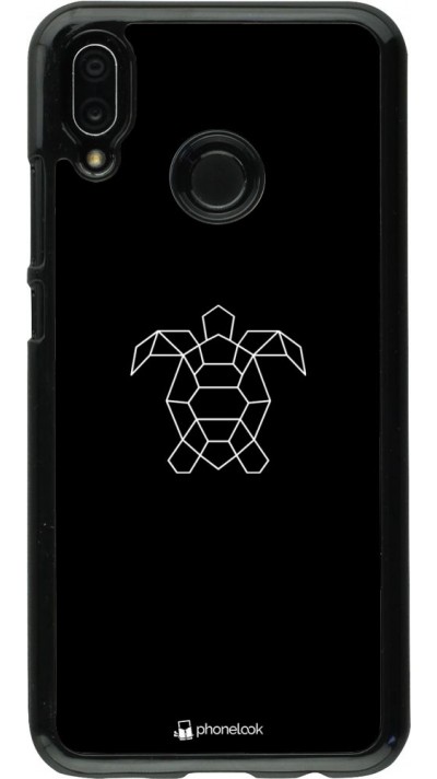 Hülle Huawei P20 Lite - Turtles lines on black Hülle Huawei P20 Lite - Turtles lines on black