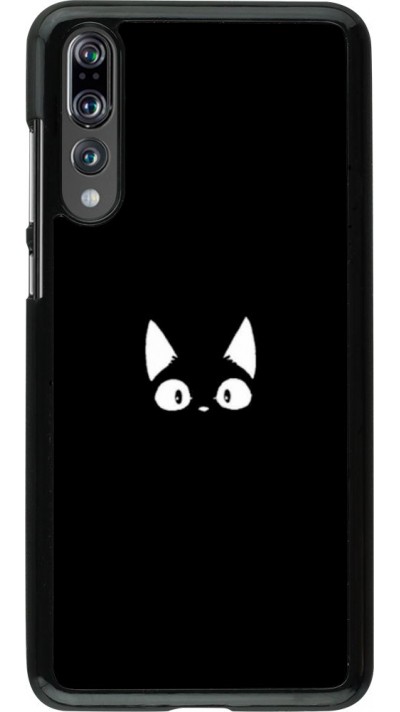 Hülle Huawei P20 Pro - Funny cat on black Hülle Huawei P20 Pro - Funny cat on black