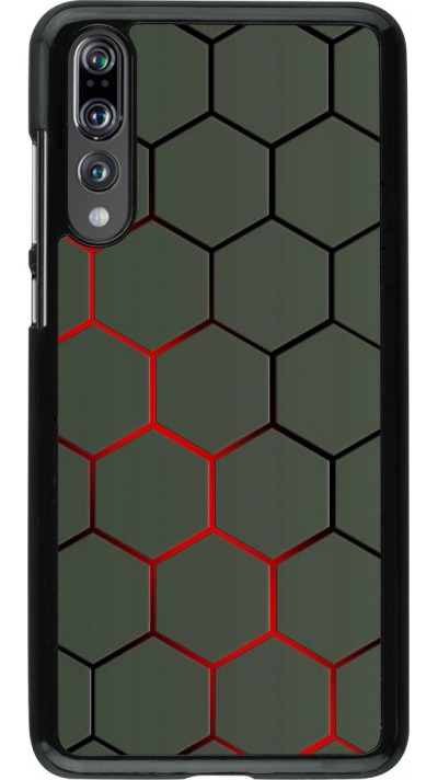Hülle Huawei P20 Pro - Geometric Line red Hülle Huawei P20 Pro - Geometric Line red