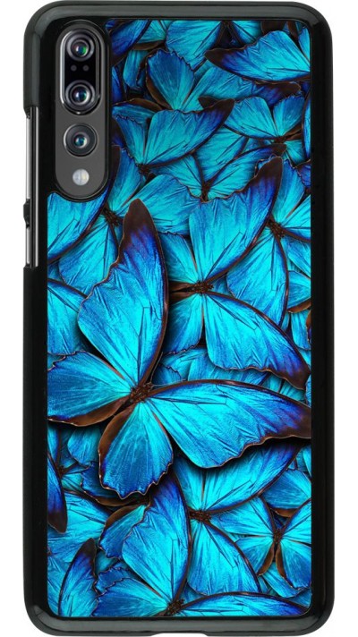 Hülle Huawei P20 Pro - Papillon - Bleu Hülle Huawei P20 Pro - Papillon - Bleu