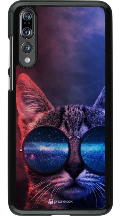 Hülle Huawei P20 Pro - Red Blue Cat Glasses Hülle Huawei P20 Pro - Red Blue Cat Glasses