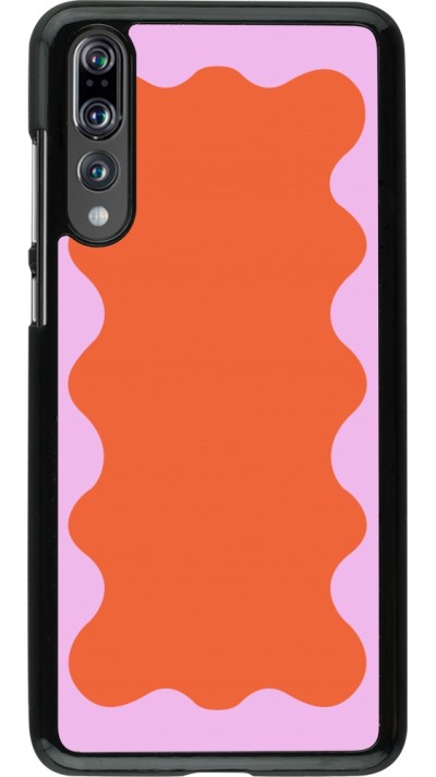 Huawei P20 Pro Case Hülle - Wavy Rectangle Orange Pink Huawei P20 Pro Case Hülle - Wavy Rectangle Orange Pink