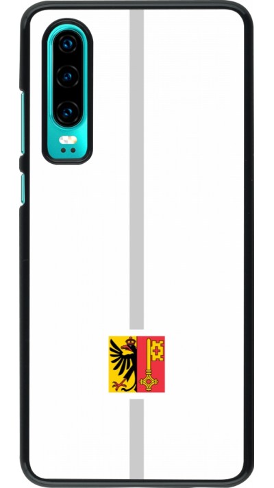Coque Huawei P30 - Canton GE blanc