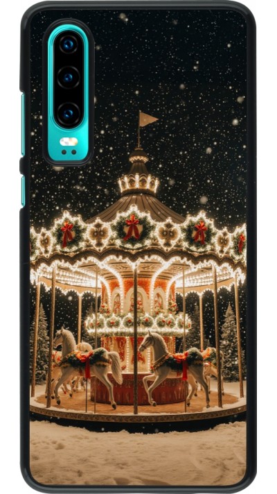 Huawei P30 Case Hülle - Christmas 25 Carousel
