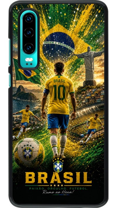Coque Huawei P30 - Football Brésil splash 2026