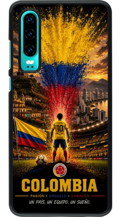 Coque Huawei P30 - Football Colombie splash 2026
