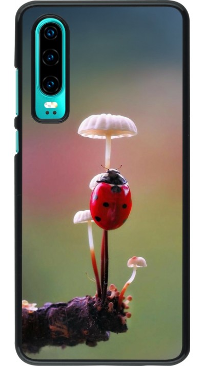 Huawei P30 Case Hülle - Ladybird on a mushroom Spring 2026