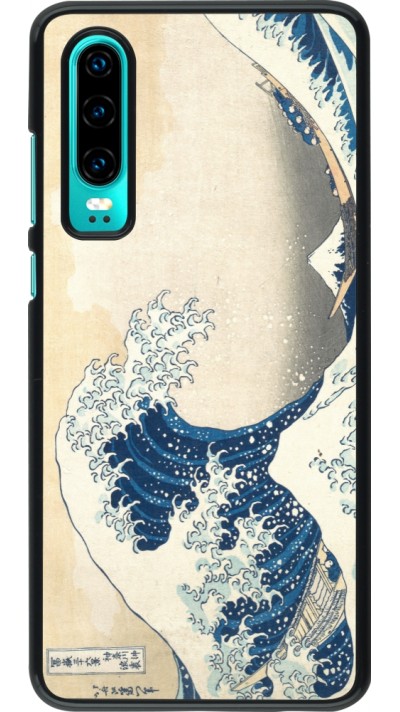 Huawei P30 Case Hülle - Kunstbild - Die große Welle vor Kanagawa - Hokusai