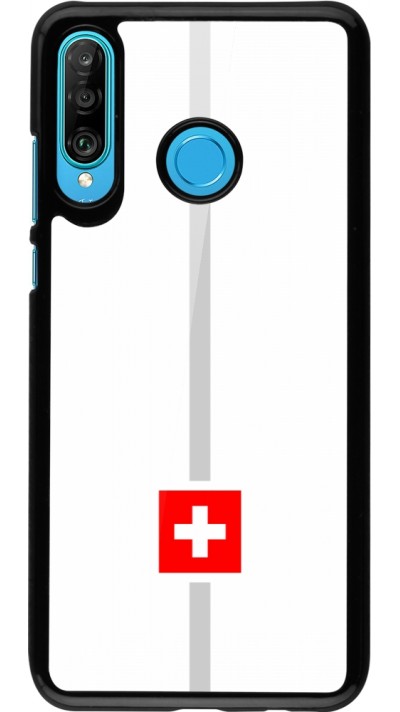 Coque Huawei P30 Lite - Canton CH blanc