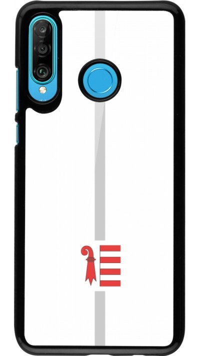 Coque Huawei P30 Lite - Canton JU blanc