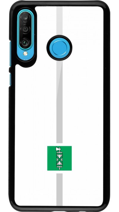 Coque Huawei P30 Lite - Canton SG blanc