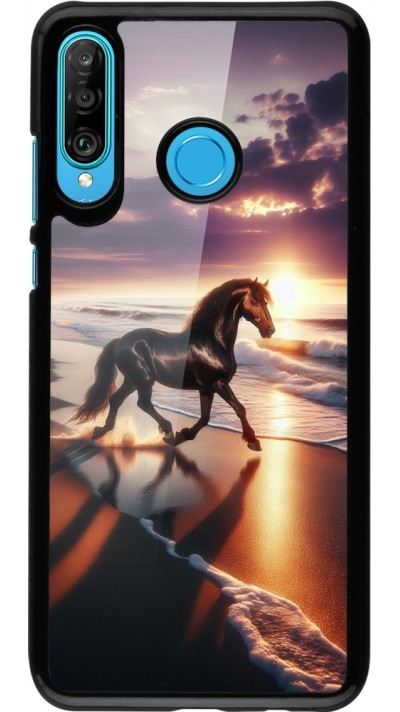 Coque Huawei P30 Lite - Cheval majestueux plage