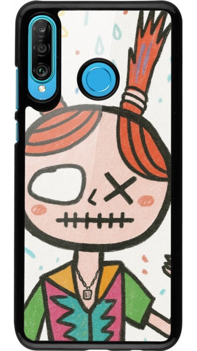 Coque Huawei P30 Lite - Little Girl Sketch