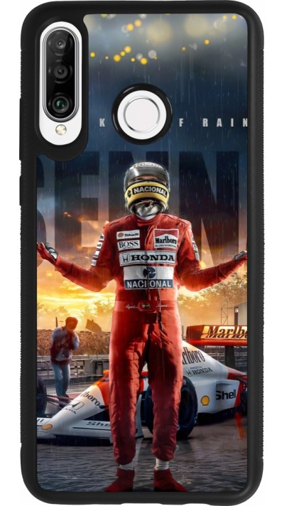 Huawei P30 Lite Case Hülle - Silikon schwarz Senna The King of Rain