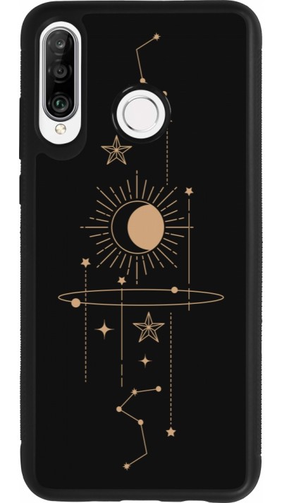 Huawei P30 Lite Case Hülle - Silikon schwarz Spring 23 astro