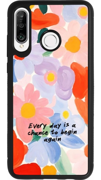Coque Huawei P30 Lite - Silicone rigide noir Every day is a chance Spring 2026