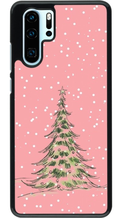 Huawei P30 Pro Case Hülle - Christmas 25 Pink Tree