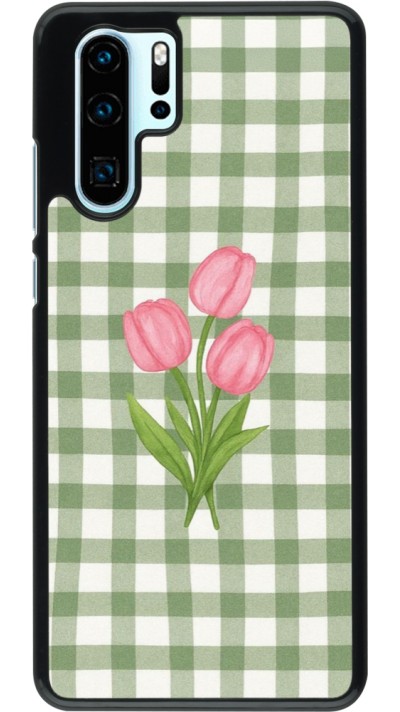 Coque Huawei P30 Pro - Green vichy tulips Spring 2026