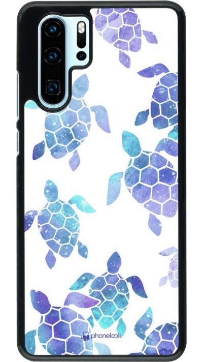 Hülle Huawei P30 Pro - Turtles pattern watercolor Hülle Huawei P30 Pro - Turtles pattern watercolor