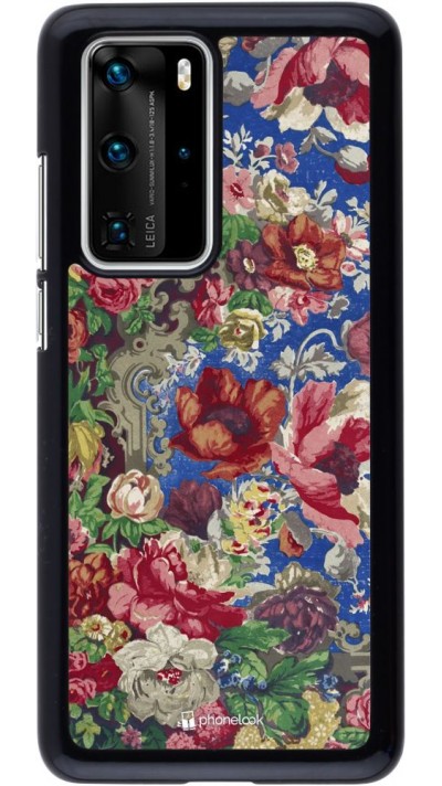 Coque Huawei P40 Pro - Vintage Art Flowers