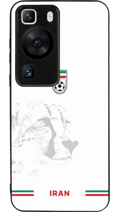 Coque Huawei P60 - Silicone rigide noir Maillot de football Iran 2026 personnalisable