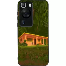 Coque Huawei P60 - Silicone rigide noir Benitos house DTMF