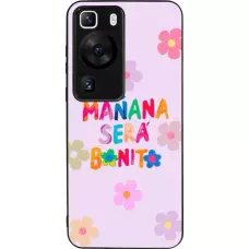 Coque Huawei P60 - Silicone rigide noir Karol G Manana sera bonito