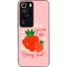 Coque Huawei P60 - Silicone rigide noir Mom 2026 Berry best
