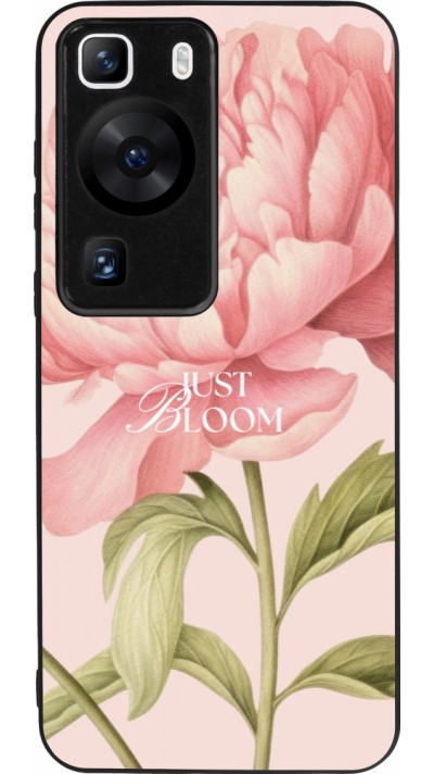 Coque Huawei P60 - Silicone rigide noir Just Bloom Spring 2026