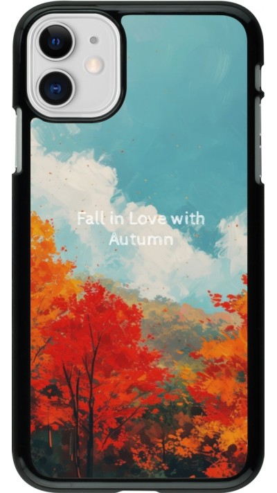 Coque iPhone 11 - Autumn 25 Fall in love