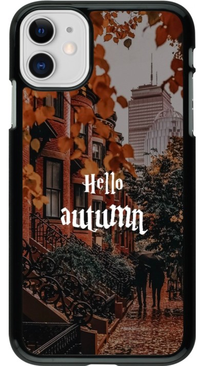 Coque iPhone 11 - Autumn 25 Hello autumn